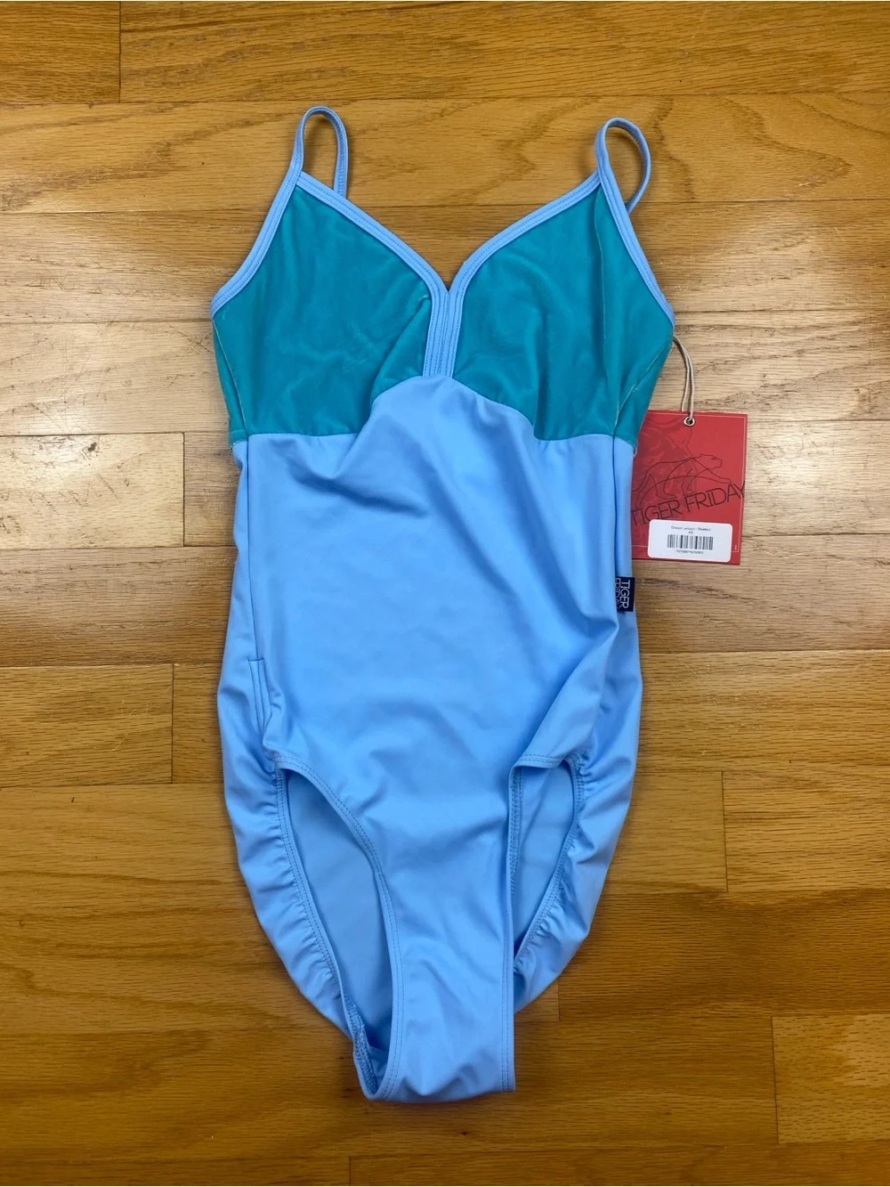 NWT Tiger Friday Adult Small Dream Leotard Bluebird Dance Velvet